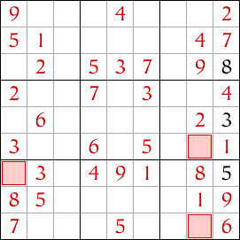 Open Single Sudoku technique example for beginners